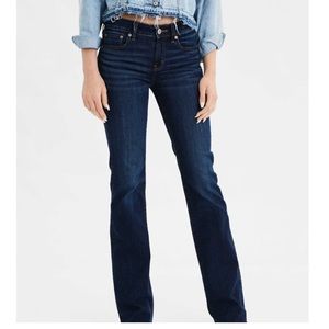 American Eagle Dark Wash Boyfriend Jeans Size 8